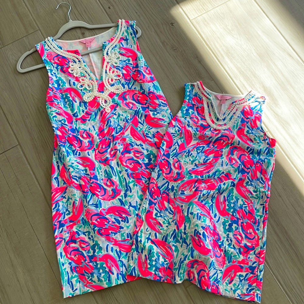 Mommy and me dresses adult size M , girls sizeL 8-10